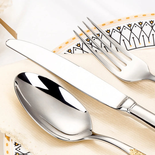 Aitana Luxury Gold Plated Flatware Set