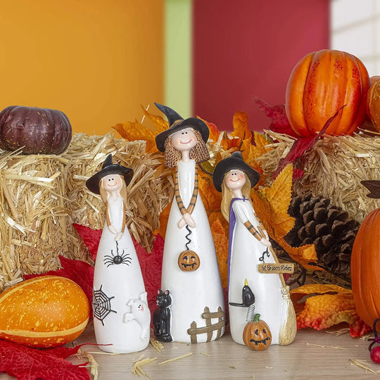 Hauntingly delightful Halloween décor  with these enchanting Witch Decoration Resin Crafts!