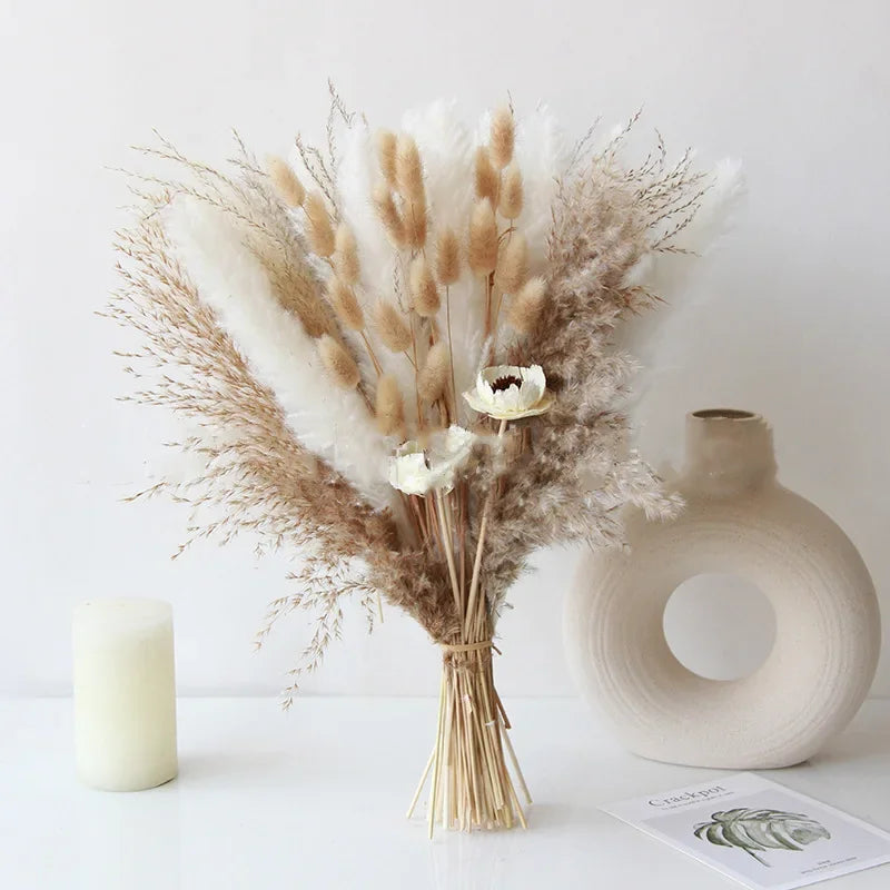 Royalty Pampas Grass Leaves Decoration Fluffy Wedding Arrangement Decoration