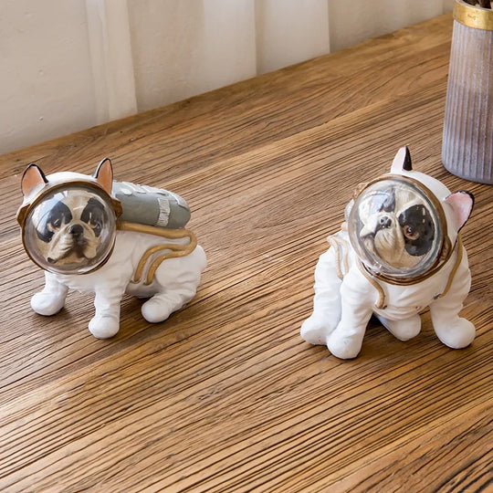 Emma's ARTLOVIN Resin Space Dog Figurines