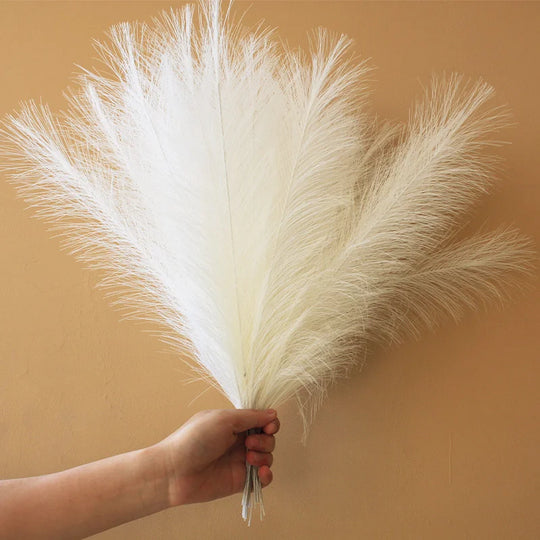 Alaya 10Pcs Artificial Pampas Grass Bouquet