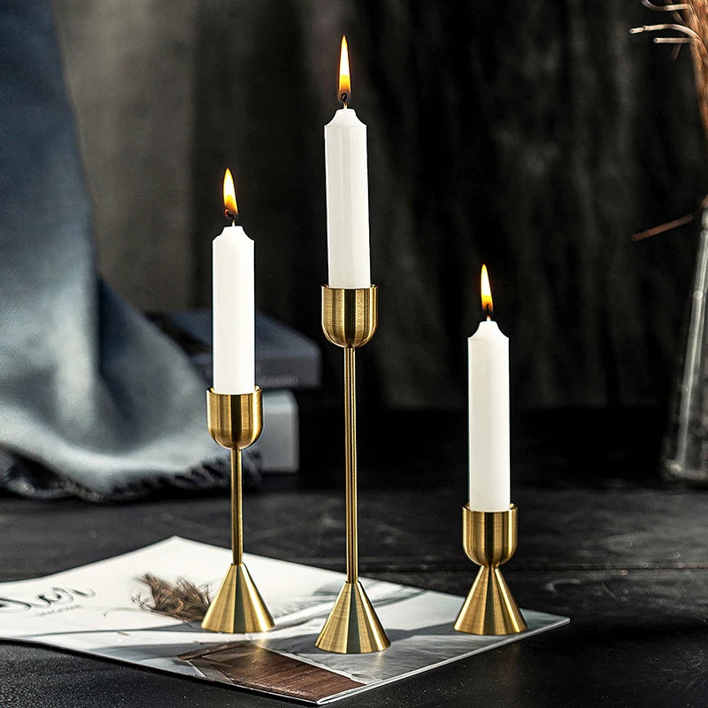 Kalani European Gold Candle Holder