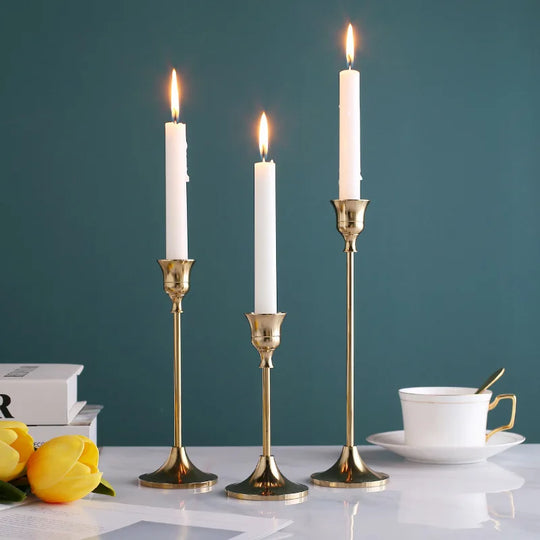 Astrid 3Pcs/Set European Style Metal Candle Holders