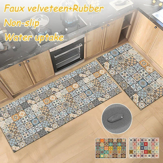 Diatomite Mat Non-slip Kitchen Rug Super Absorbent Floor Mats Kitchen Long Carpets for Living Room Entrance Doormat Long Rugs