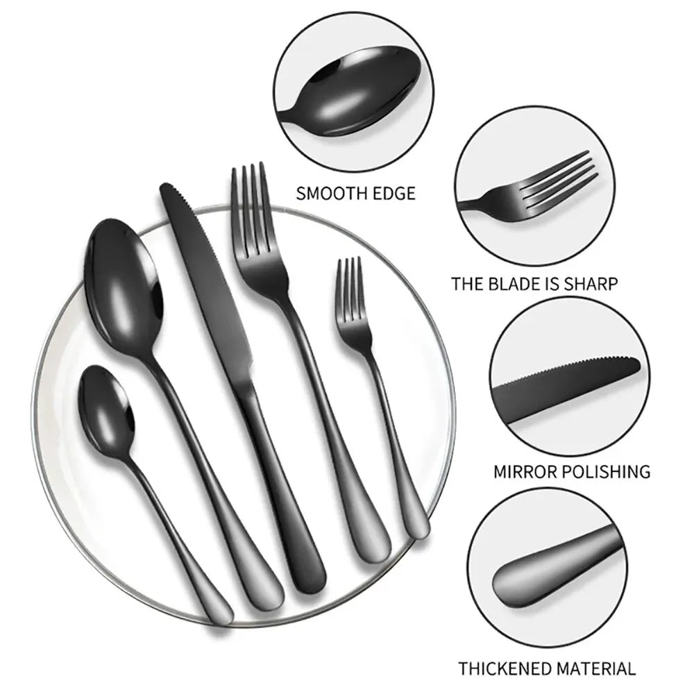 Briella 20Pcs Stainless Steel Flatware Set