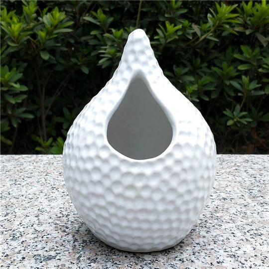 Rosalia Ceramic Honeycomb Design Flower Vase