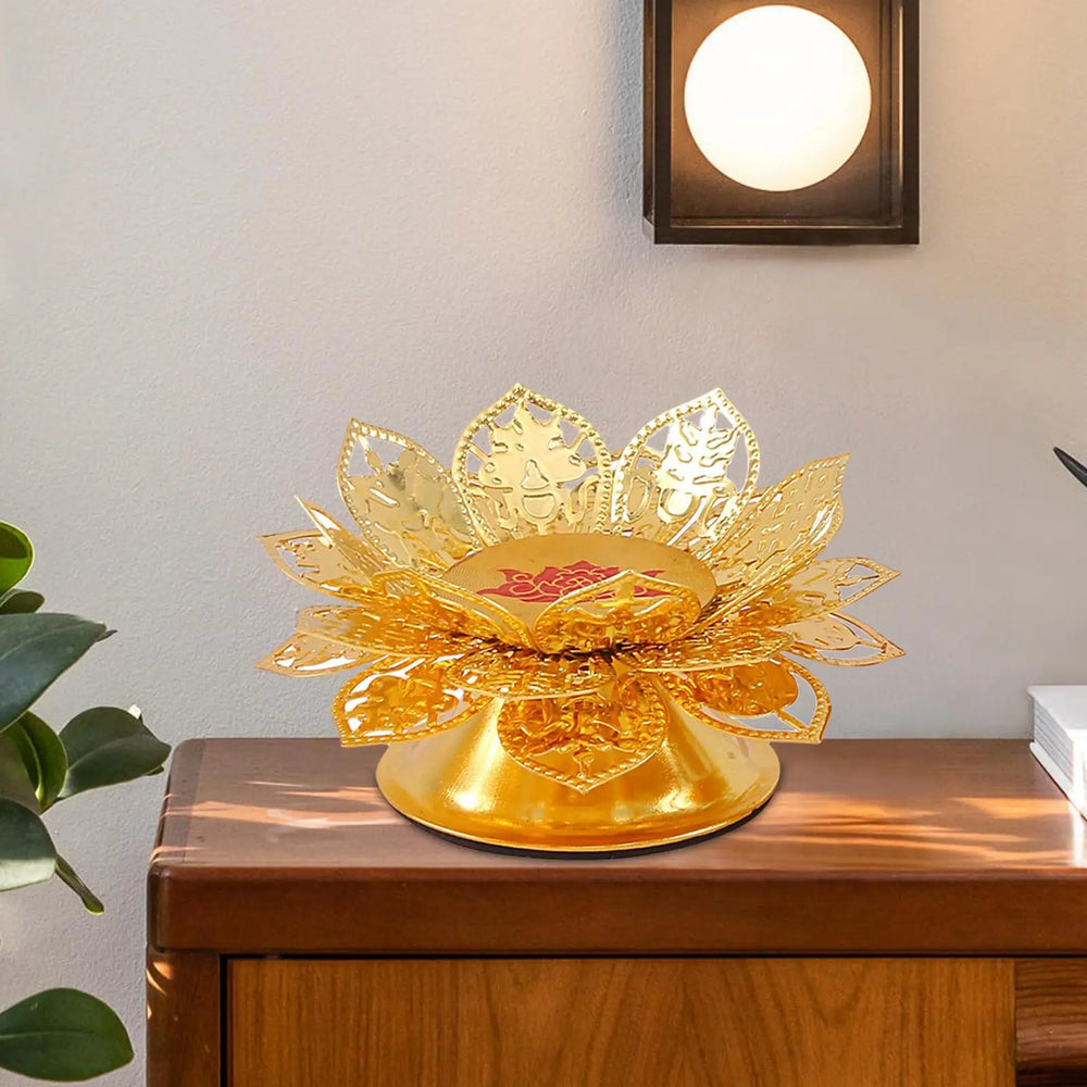 Tranquil Lotus Flower Candlestick