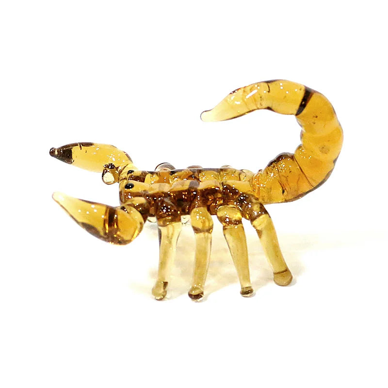 Navy Murano Glass Scorpion Figurine Miniature