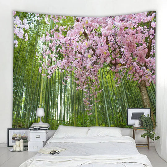 Ava's Natural Wall Tapestry Mandala Garden Landscape