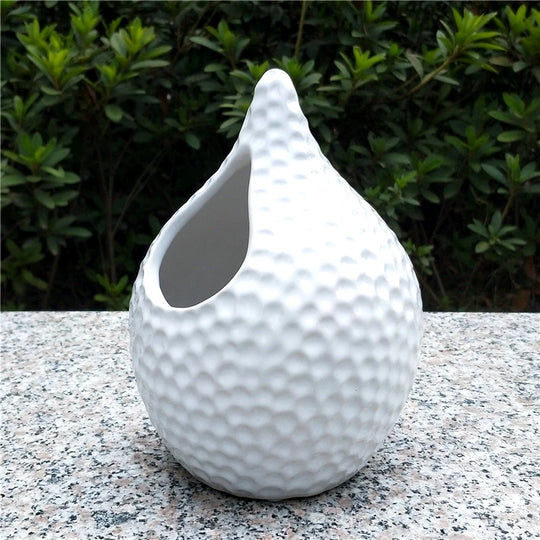 Rosalia Ceramic Honeycomb Design Flower Vase