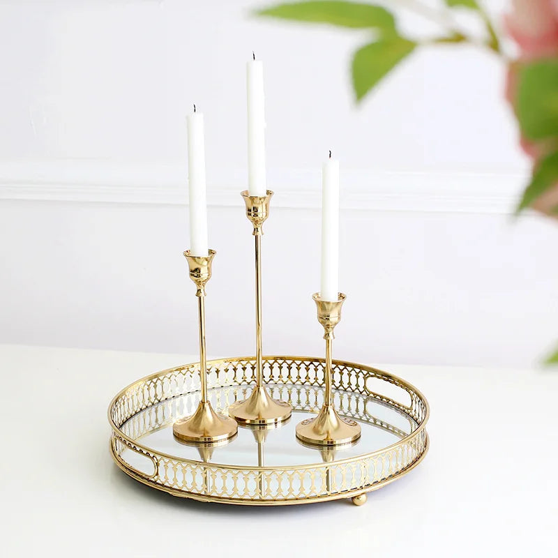 Astrid 3Pcs/Set European Style Metal Candle Holders