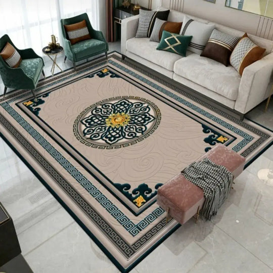 Modern Simple Flower Pattern Carpet Living Room Rug Bedroom Home Decoration Bathroom Mat Kitchen Floor Mats Household Earth Mat