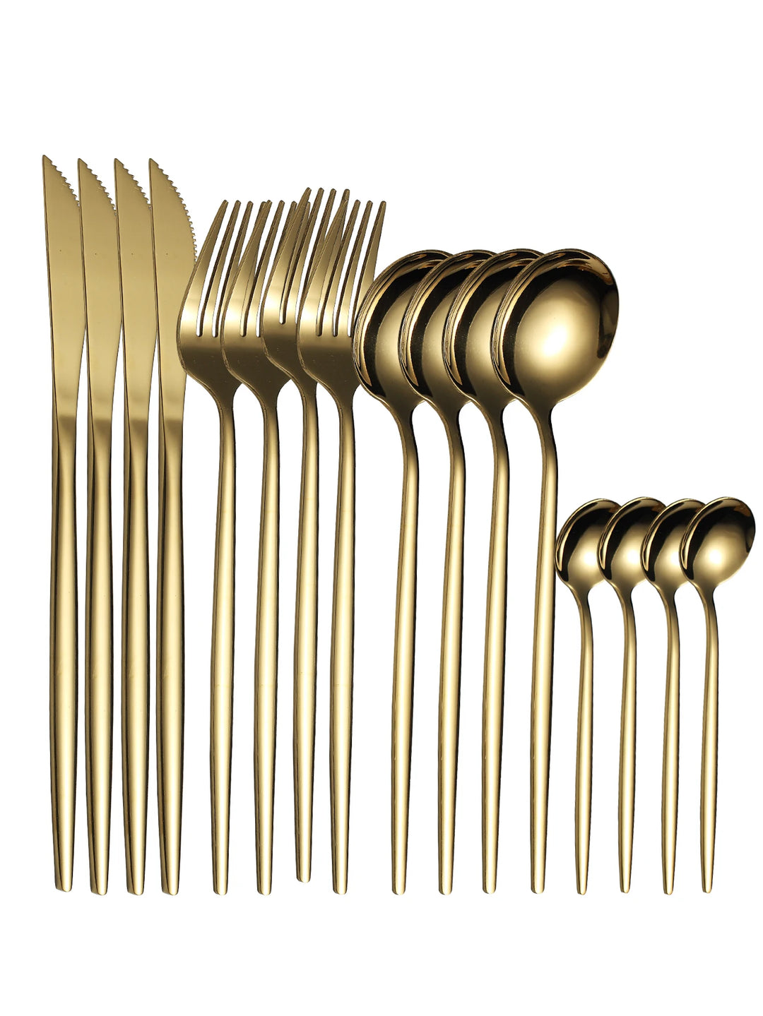 Ariyah 16-Piece Gold Cutlery Set