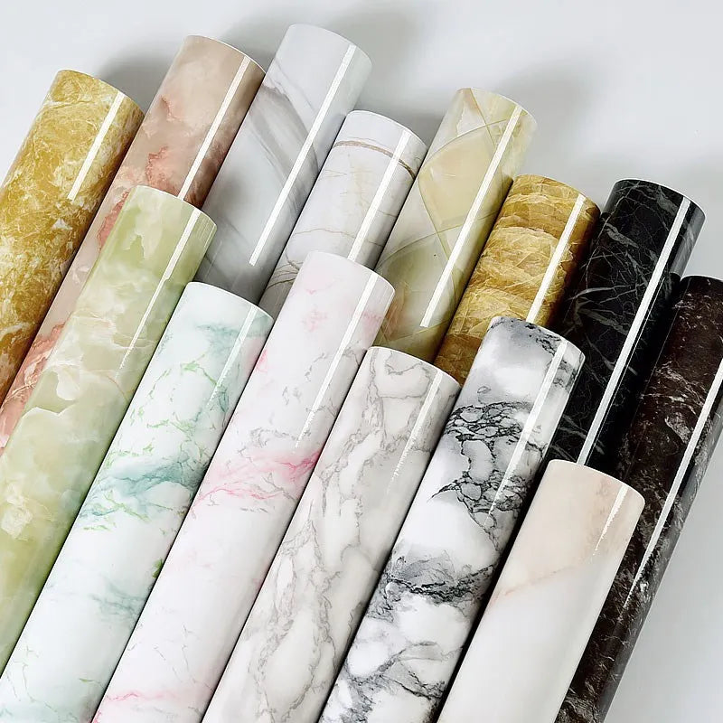 Lily's Waterproof Marble Wall Stickers: Elevate Your Kitchen Aesthetics