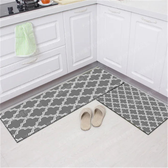 Ximena Simple Texture Modern Carpet Non-Slip Kitchen Mat