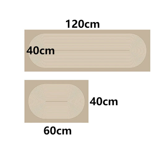 60-120CM Minimalist Anti-skid Floor Mat For Household Use Quiet Cream Style Kitchen Floor Mat Bathroom Mat Doormat Carpet Rug