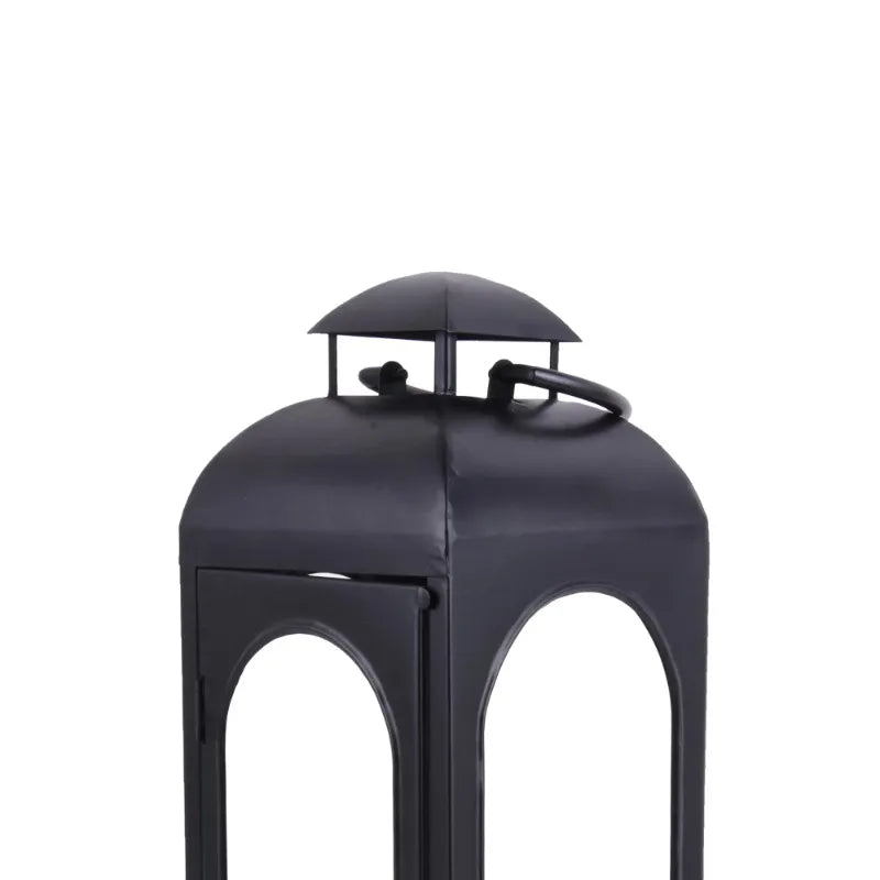 Adelina Metal Candle Holder Lantern - Black (Medium)