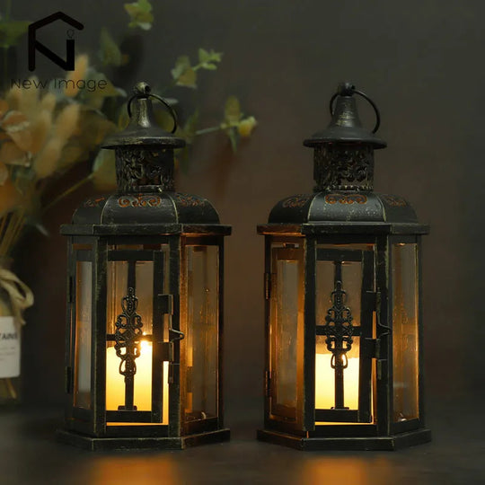 Izabella Vintage Nordic Candle Holder Lanterns