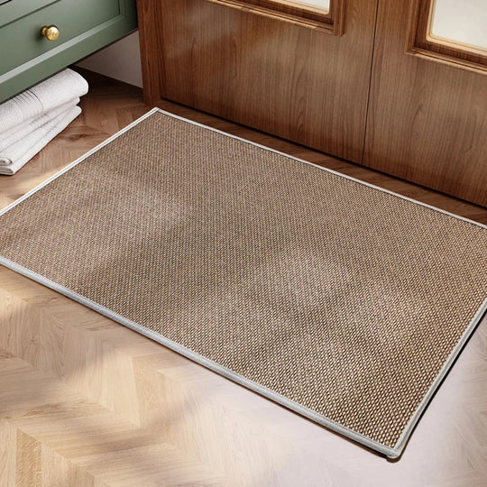 Zelda's Linen Weave Anti-Slip Kitchen Floor Mat: Enhance Your Home Décor