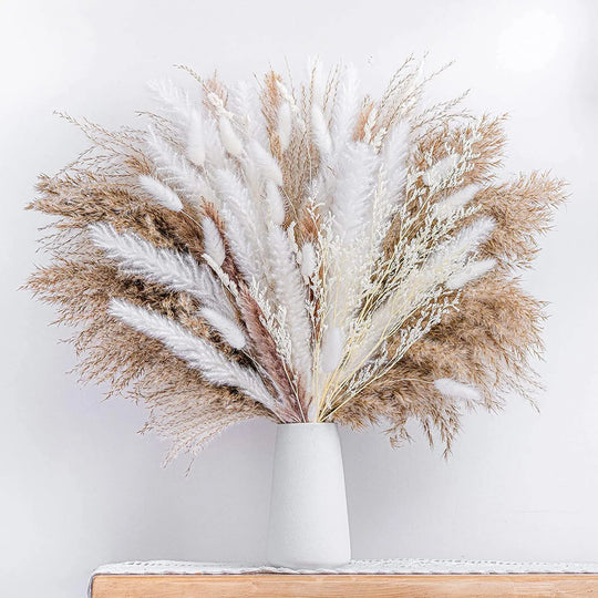 Saige New Natural Reed Dried Flowers Pampas Grass Home Party Wedding Decoration Supplies