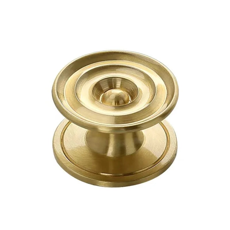 Kiana French Brass Cabinet Door Handle Single Hole Drawer Knob