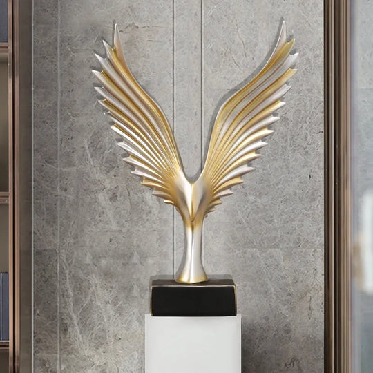 Rylie Modern Minimalist Angel Wing Resin Ornaments