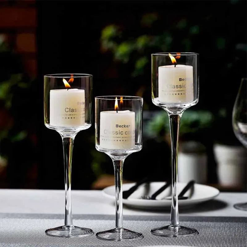 Raelyn 3PCS/Set Glass Candle Holders