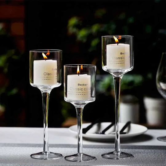 Raelyn 3PCS/Set Glass Candle Holders