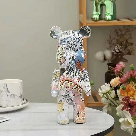 Mila's Cartoon Bear Statue Figurine