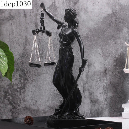 Aurora's Nordic Resin Goddess of Justice Sculpture