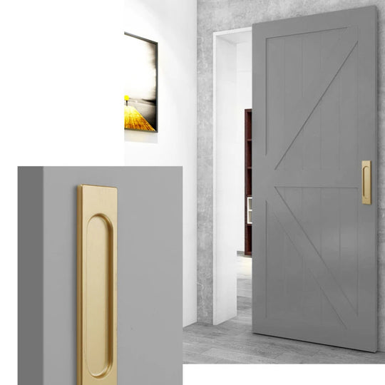 Karina Sliding Doors with Concealed Buckle Embedded Self-Adhesive Handles