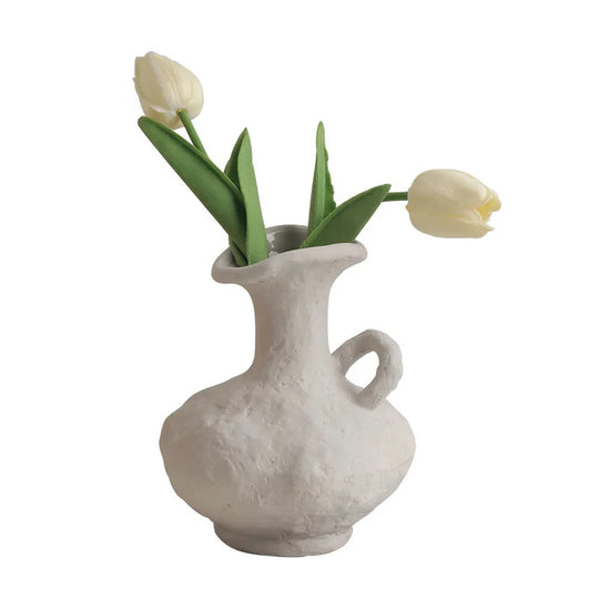 Elena's Primordial Ceramic Vases: Nordic Creative Vase Arrangement