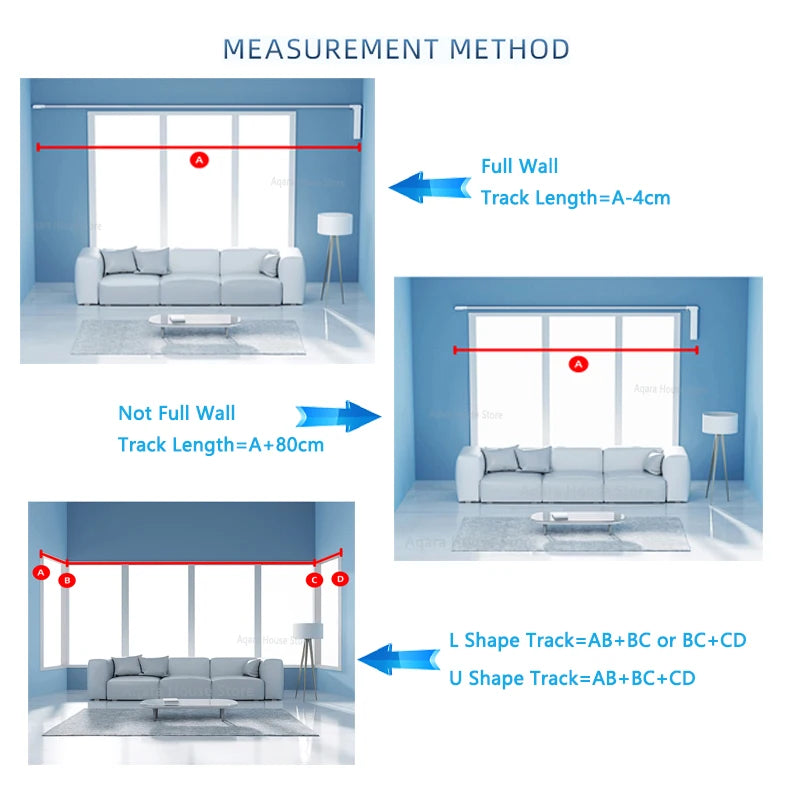 Abigail's Smart Curtain Track Rails Electric Cornice Rod