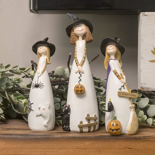 Hauntingly delightful Halloween décor  with these enchanting Witch Decoration Resin Crafts!