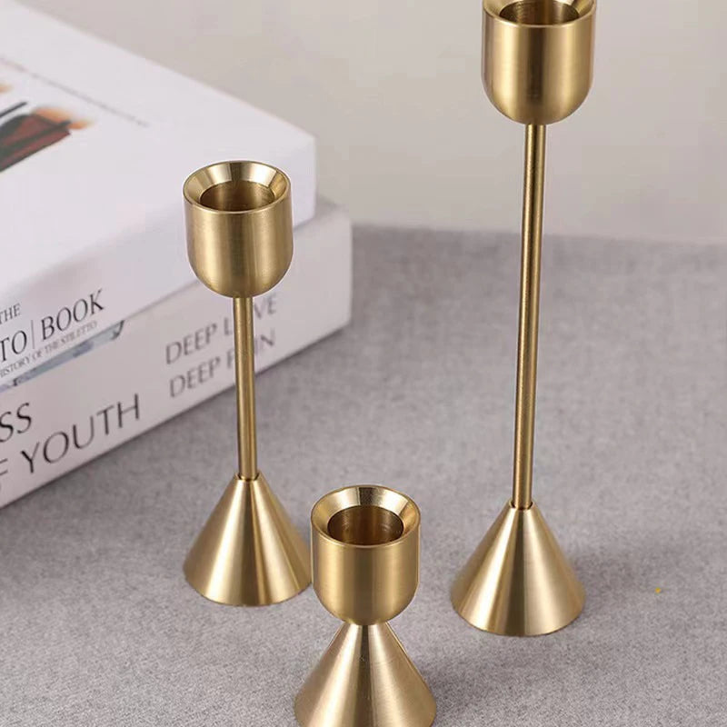 Kalani European Gold Candle Holder