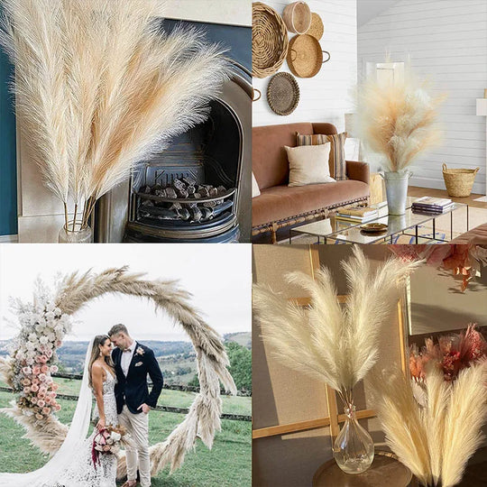 Gwendolyn 100cm Artificial Pampas Grass Tall Fluffy Reed Fake Flowers