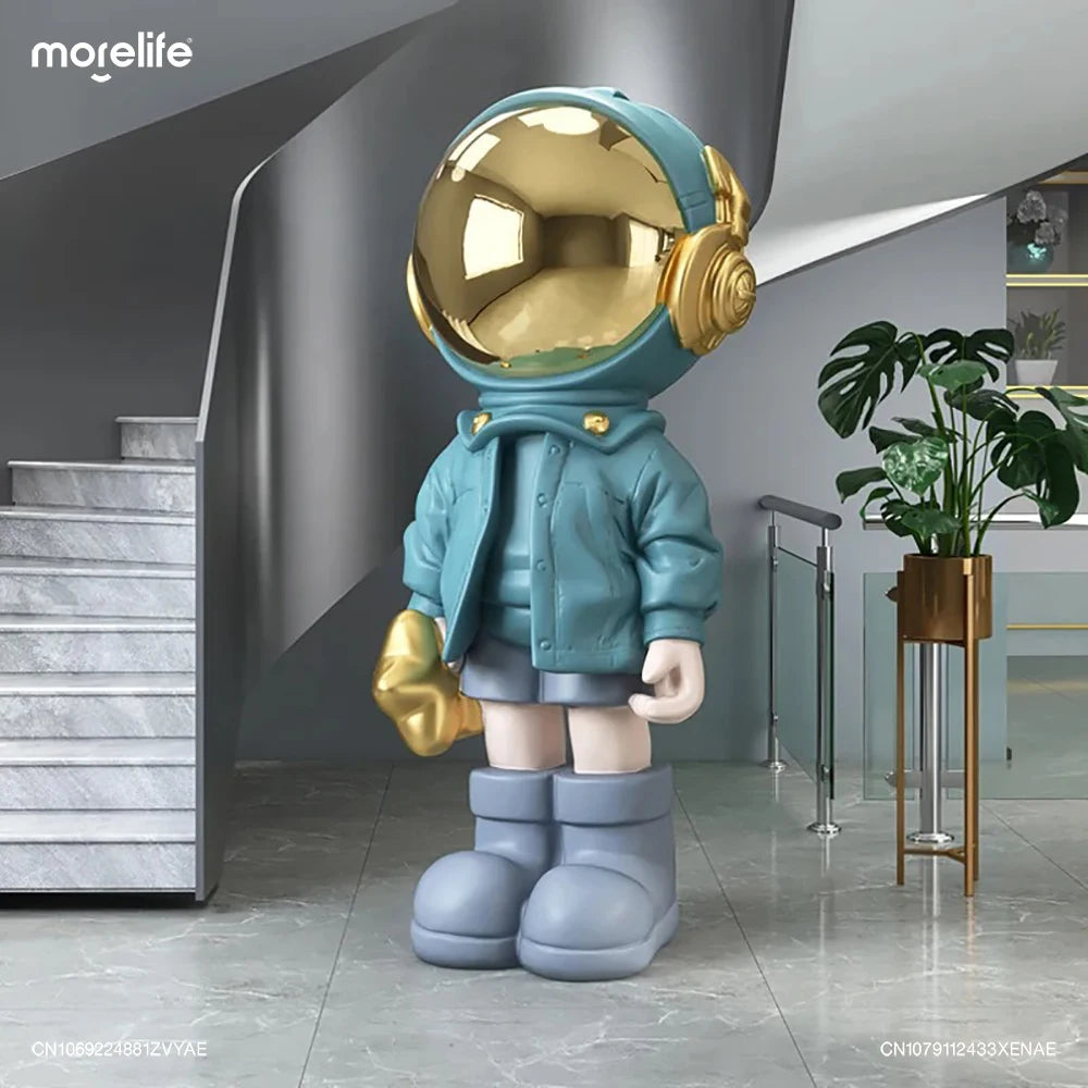 Autumn's 70cm Resin Cartoon Astronaut Statue