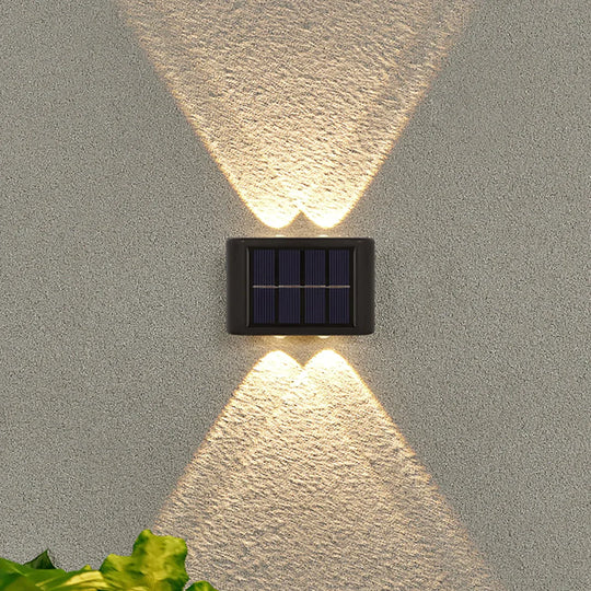 Solar Wall Lamp Outdoor Waterproof Up And Down Luminous Lighting