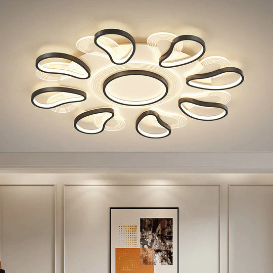 Acrylic Living Room Ceiling Lamp Led Petal Shaped Bedroom Modern Simple Household Restaurant