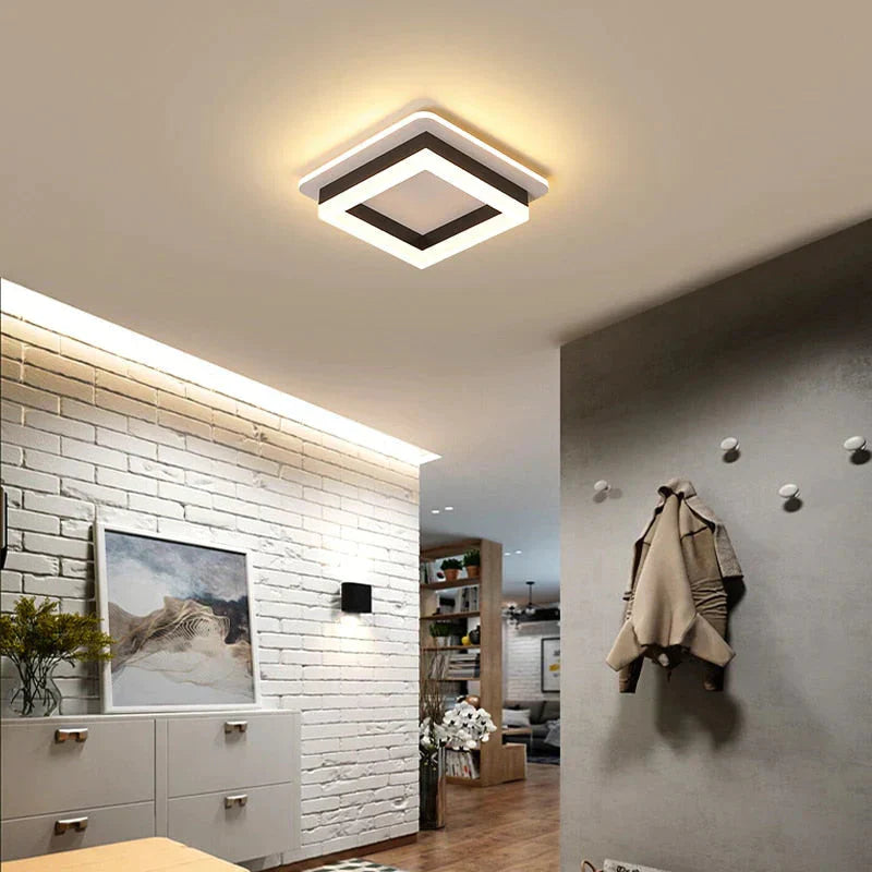 Adelyn- Modern Surface Mounted Square/Round LED Ceiling Lights For Hallway Porch