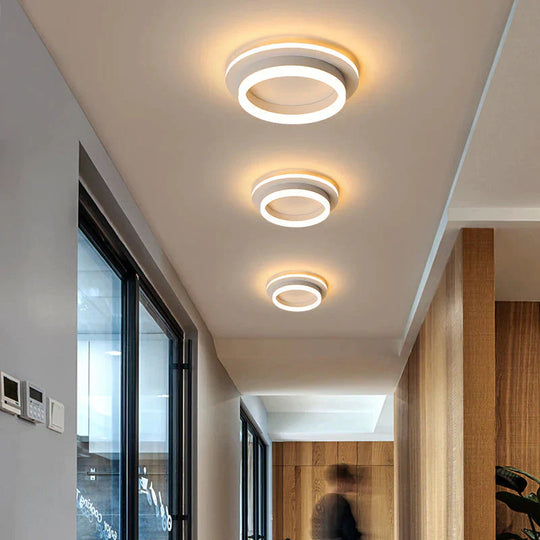 Adelyn- Modern Surface Mounted Square/Round LED Ceiling Lights For Hallway Porch