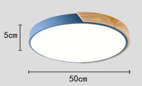 Allison - Nordic Wood led Ceiling Lights Modern Colorful Bedroom Ceiling Lamps Round thin plafondlamp Lighting lamparas de techo 30cm 40cm