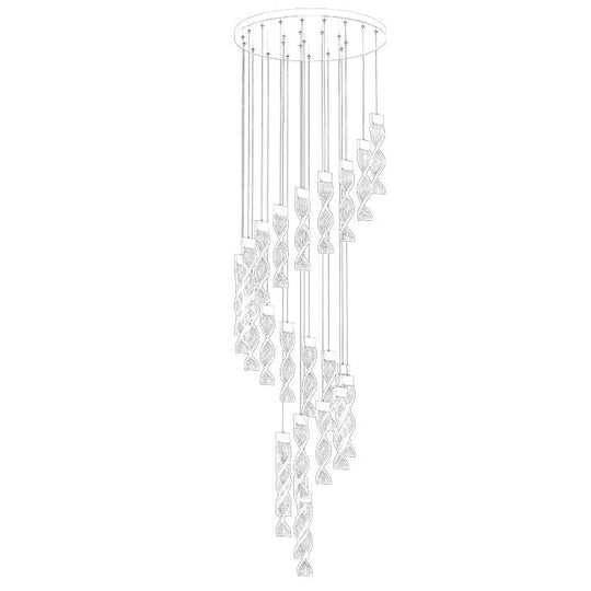 Alura - Designer Spiral chandelier