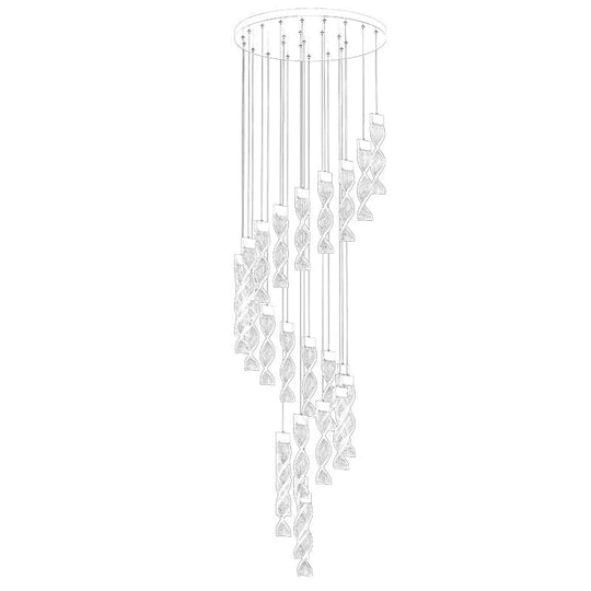 Alura - Designer Spiral Chandelier