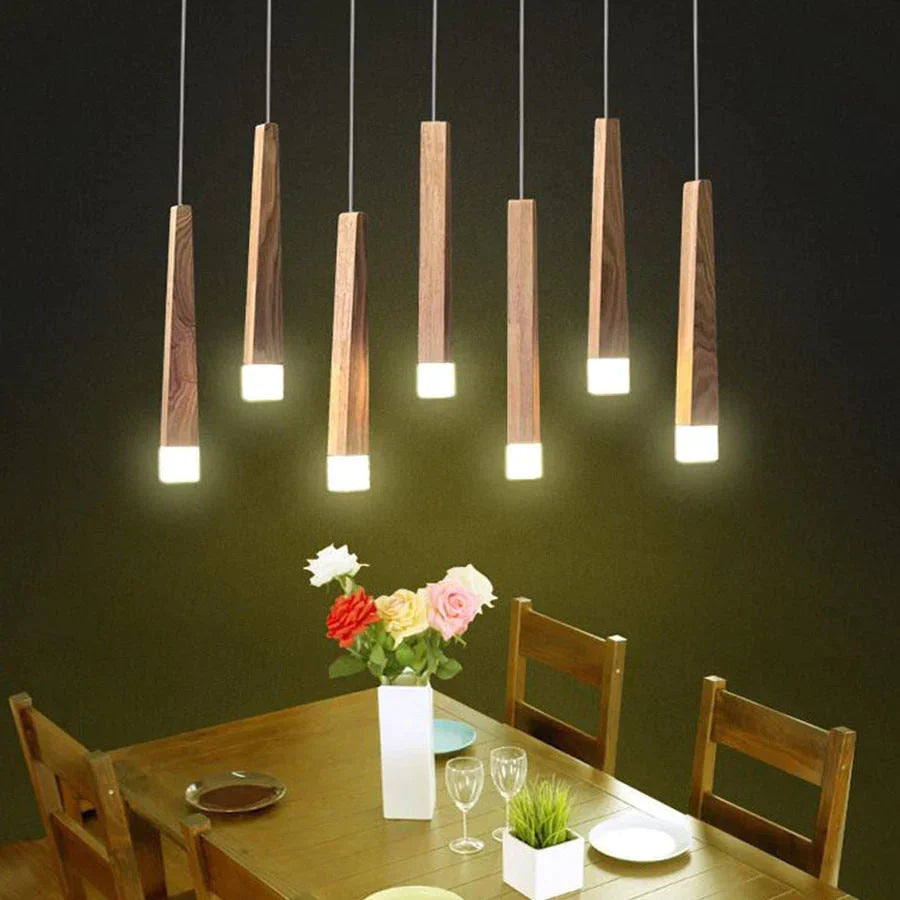 Amani - Nordic Minimalist Wood Art Pendant Lamp