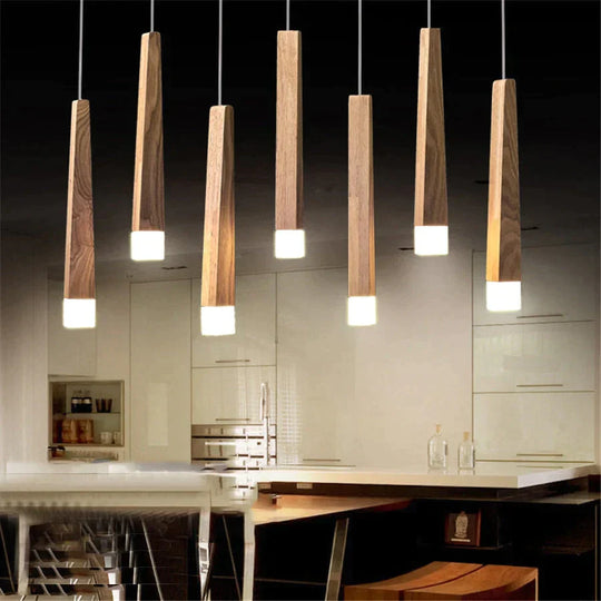 Amani - Nordic Minimalist Wood Art Pendant Lamp