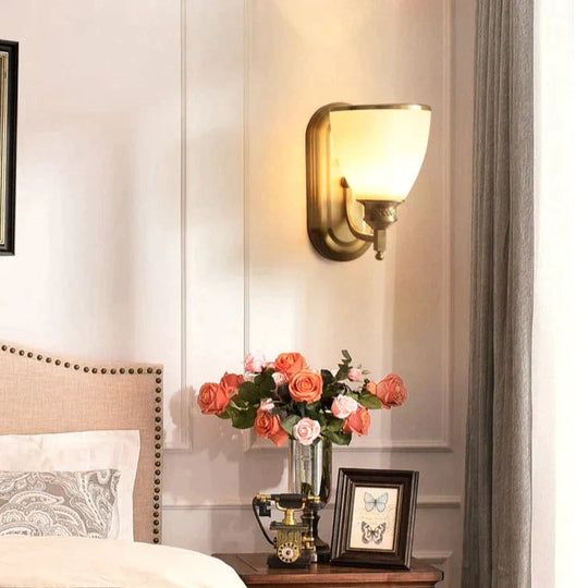 American Bedroom Bedside Copper Wall Lamp Lamps