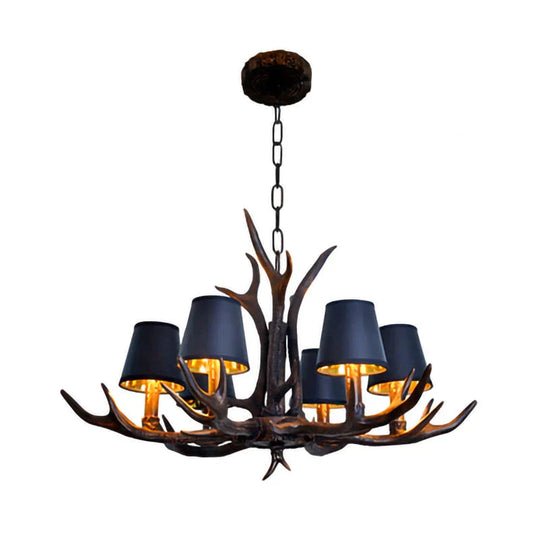 American Country Retro style Antler 2 Tier Chandelier Lamp