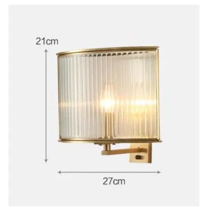 American Modern Study Bedroom Restaurant All-Copper Wall Lamp All Copper Wall Lamp Copper Lamps