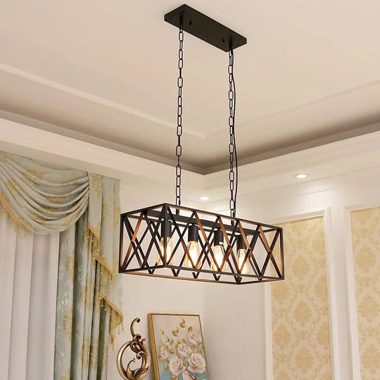 American Retro Iron Chandelier